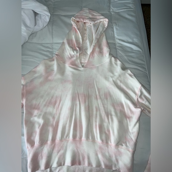 aerie Tops - Aerie - Pink Tie Dye Cropped Hoodie - Medium